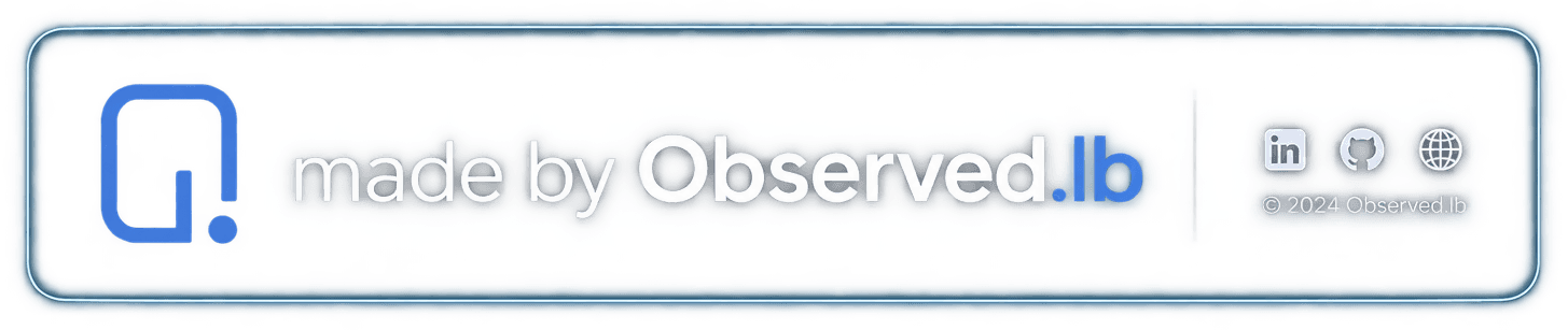 made by Observed.lb